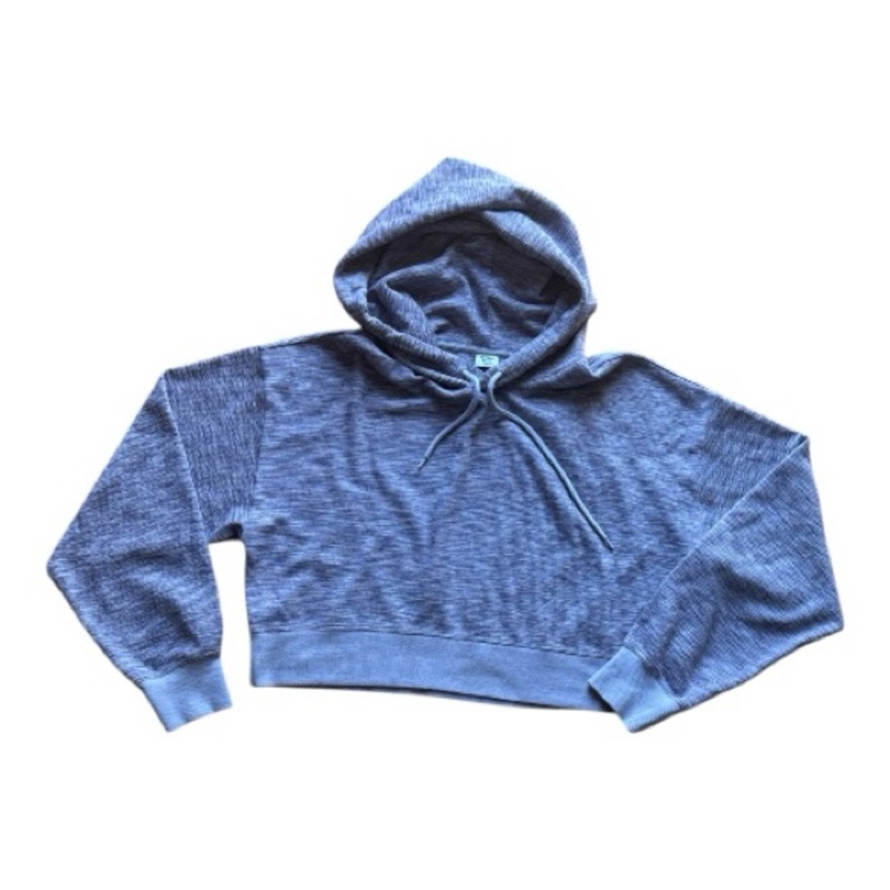 Sunday Best Cropped Hoodie & pants Set M Purple Gray Cozy Lounge Matching Set - Picture 7 of 11